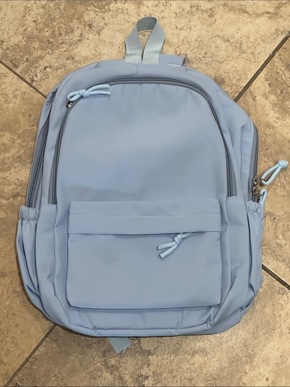 Light Blue Men's Backpack - Casual Everyday Bag